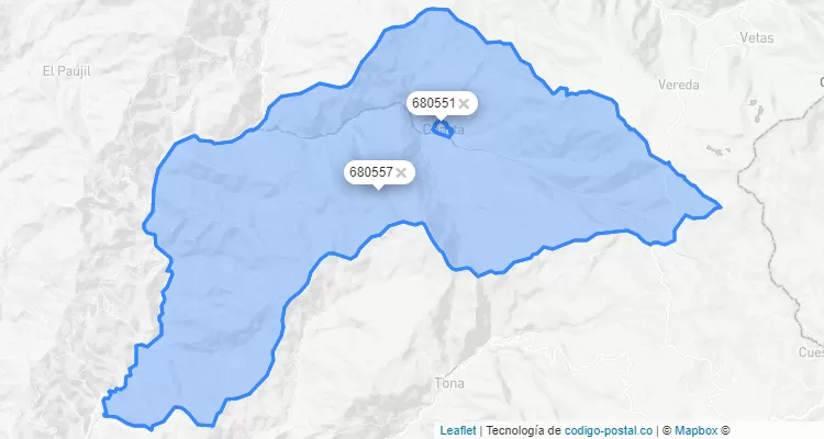 Charta ZIP Code, Santander