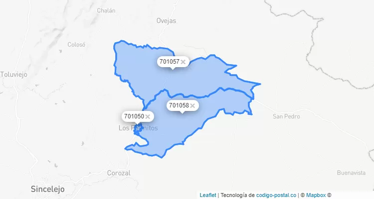 Los Palmitos ZIP Code, Sucre