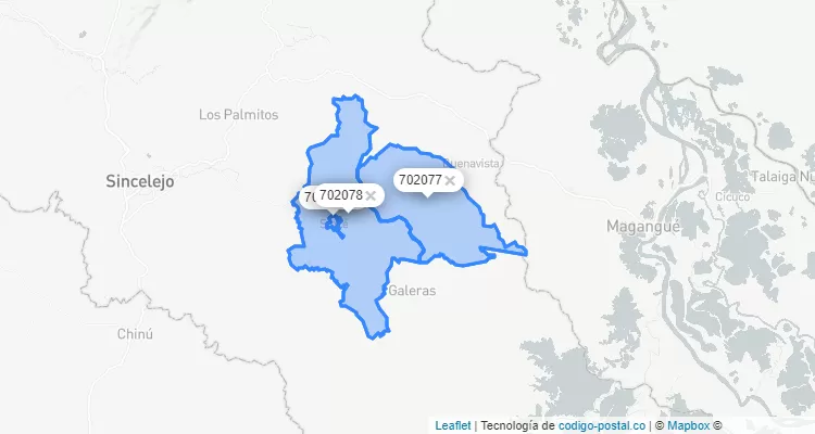 San Luis de Sincé ZIP Code, Sucre
