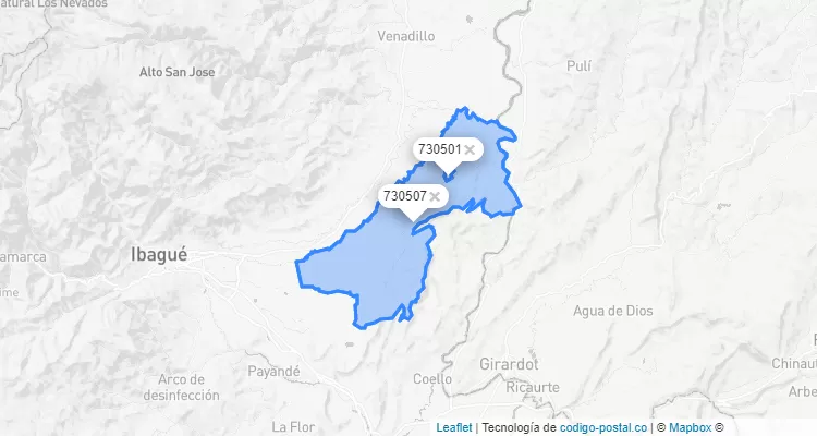 Piedras ZIP Code, Tolima