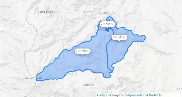 Villahermosa ZIP Code, Tolima