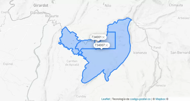 Melgar ZIP Code, Tolima