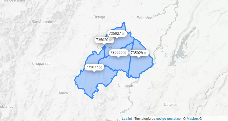 Coyaima ZIP Code, Tolima