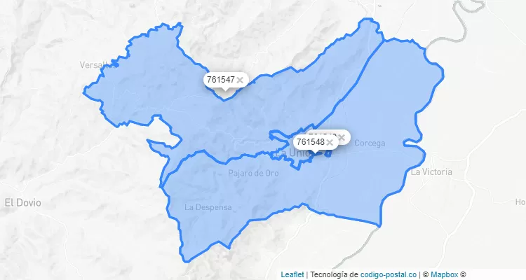 La Unión ZIP Code, Valle del Cauca