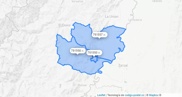 Roldanillo ZIP Code, Valle del Cauca