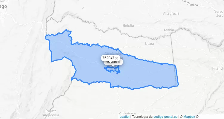 Alcalá ZIP Code, Valle del Cauca