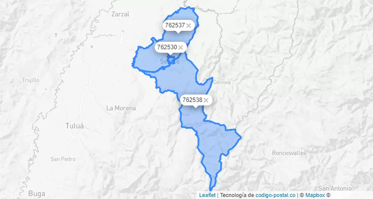 Código Postal de Sevilla, Valle del Cauca