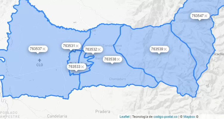 Palmira ZIP Code, Valle del Cauca