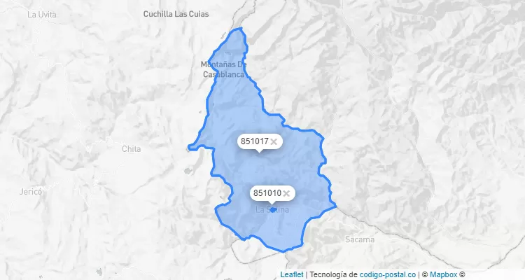 La Salina ZIP Code, Casanare