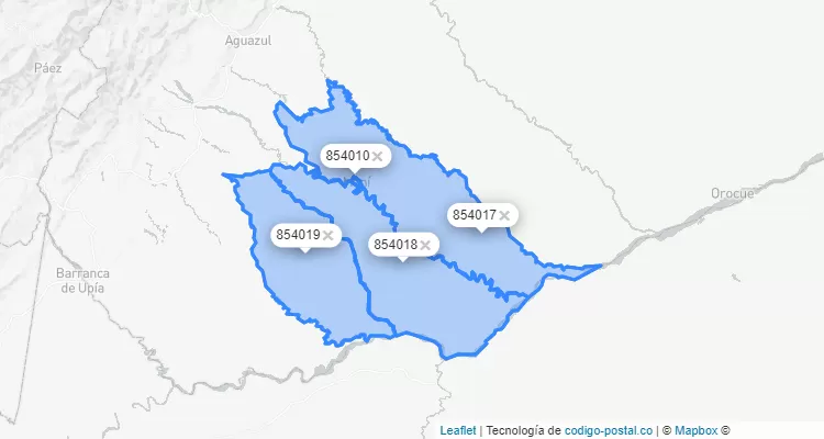 Maní ZIP Code, Casanare