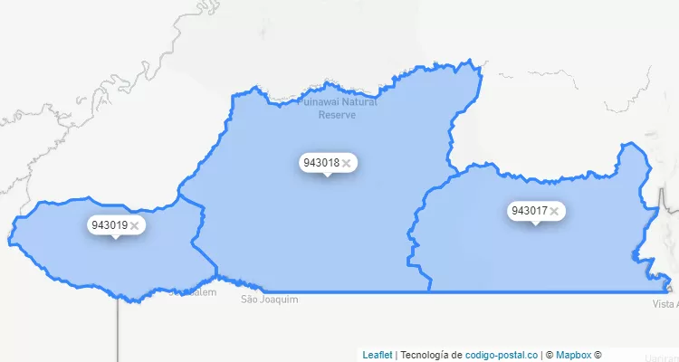 Pana Pana ZIP Code, Guainía