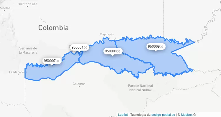 San José del Guaviare ZIP Code, Guaviare