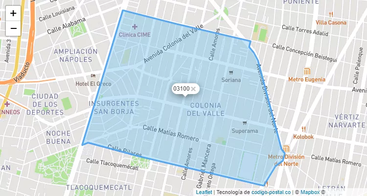 C digo Postal 03100 M xico C digo Postal 03100 M xico