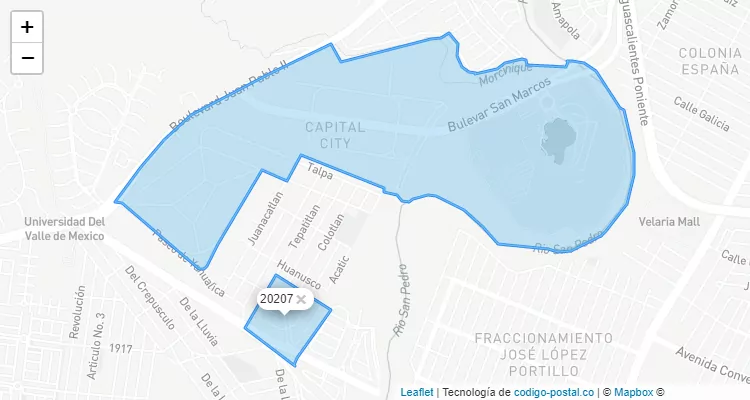Código Postal 20207 - México