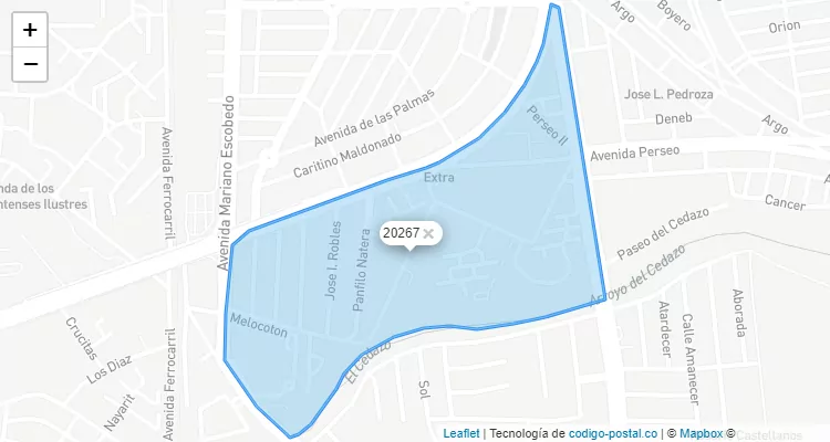 Código Postal Colonia Jardines de La Convención, Aguascalientes - Aguascalientes