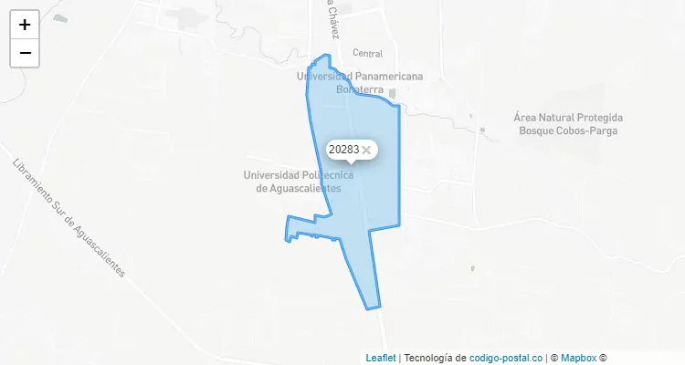 Código Postal Parque industrial Parque Industrial Siglo XXI, Aguascalientes - Aguascalientes