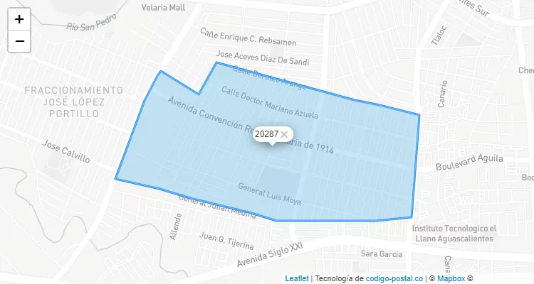 Código Postal 20287 - México