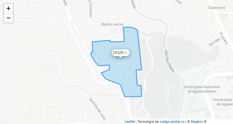 Código Postal Fraccionamiento Residencial Las Quintas, Aguascalientes - Aguascalientes