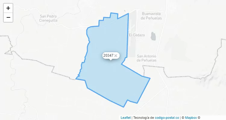 Código Postal Ranchería Dolores, Aguascalientes - Aguascalientes