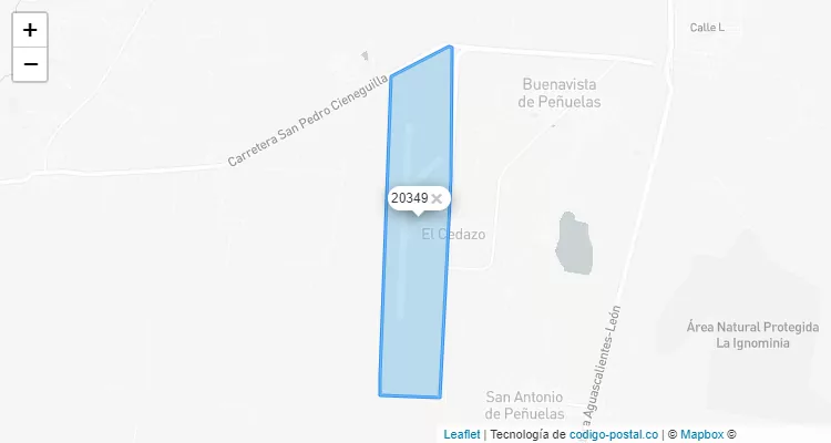 Código Postal Aeropuerto Aguascalientes (Lic. Jesús Terán Peredo), Aguascalientes - Aguascalientes