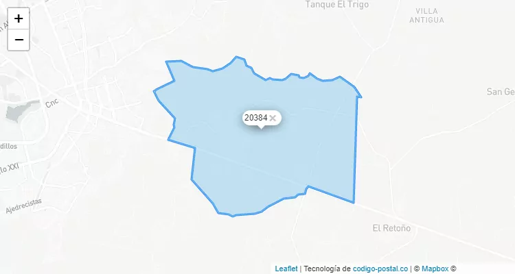 Código Postal Ejido Norias del Paso Hondo, Aguascalientes - Aguascalientes