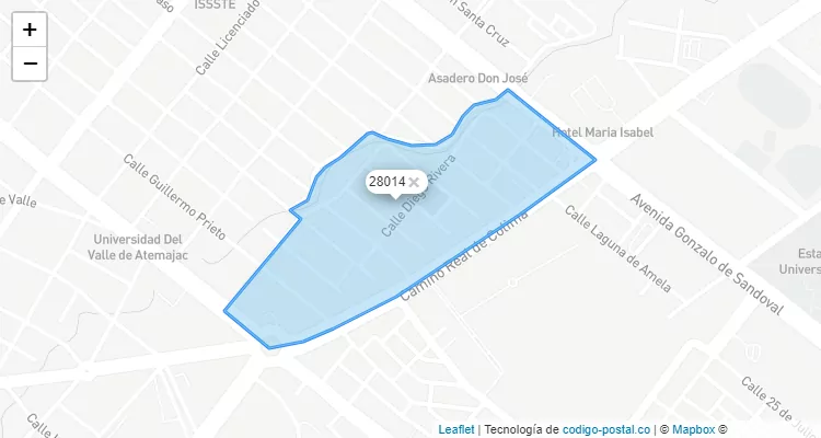 Código Postal Colonia Jardines de las Lomas, Colima - Colima