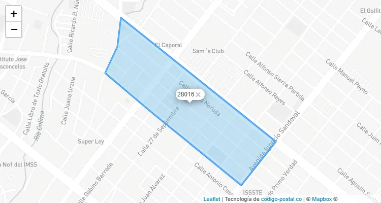 Código Postal 28016 - México
