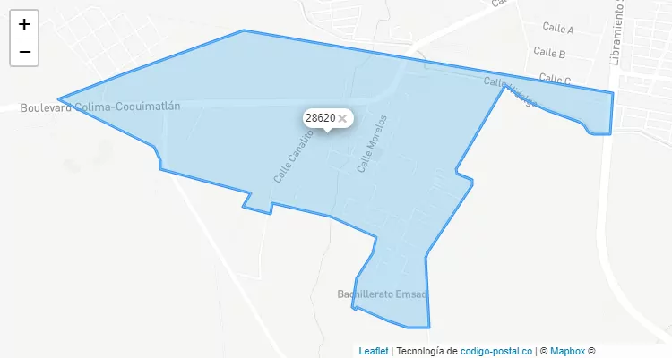 Código Postal Colonia Lo de Villa, Colima - Colima