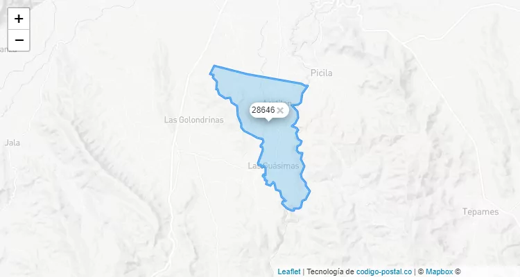 Código Postal Ranchería Las Guásimas (Las Borregas), Colima - Colima