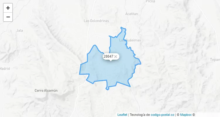 Código Postal Ranchería Los Ortices, Colima - Colima