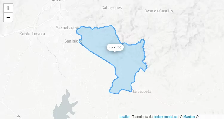 Código Postal Pueblo San José del Rodeo, Guanajuato - Guanajuato