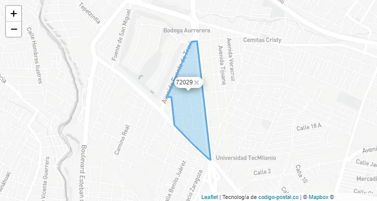 Código Postal 72029 - México