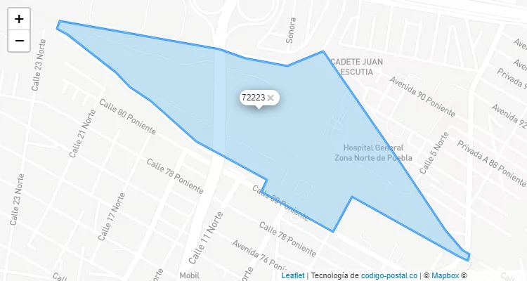 72223 ZIP Code - México