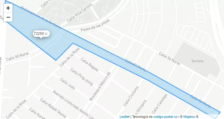 72250 ZIP Code - México
