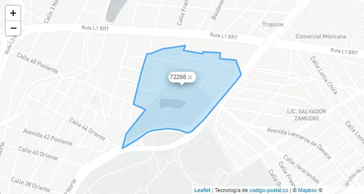 Código Postal Colonia Jardines de los Fuertes, Puebla - Puebla