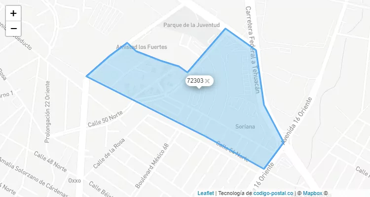 Código Postal Colonia Villa Verde, Puebla - Puebla