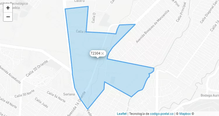 Código Postal 72304 - México