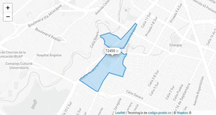 Código Postal Colonia El Mayorazgo, Puebla - Puebla