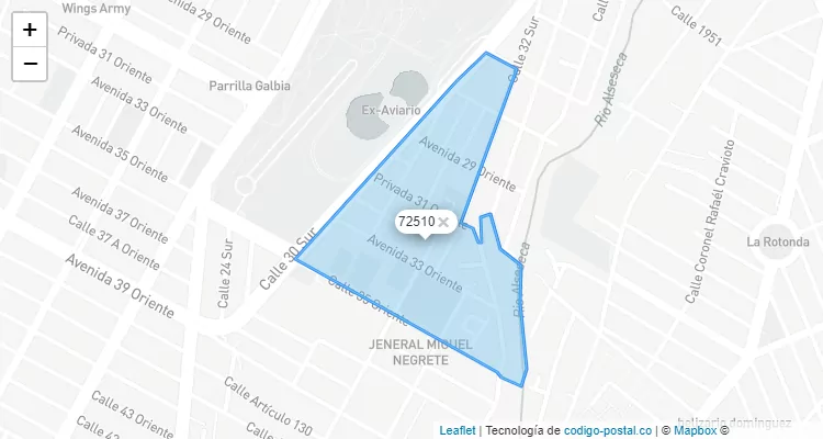 Código Postal 72510 - México