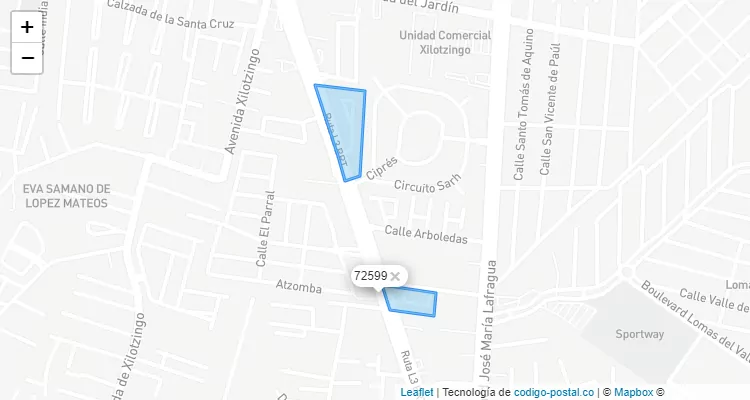 72599 ZIP Code - México