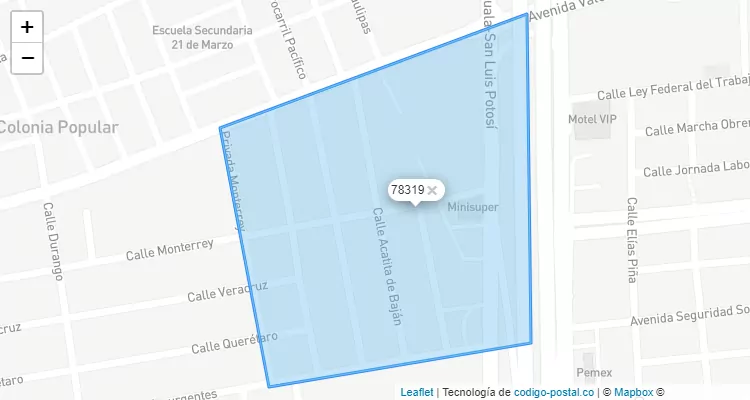 Código Postal 78319 - México