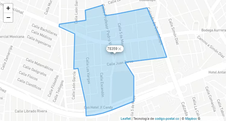 Código Postal 78359 - México