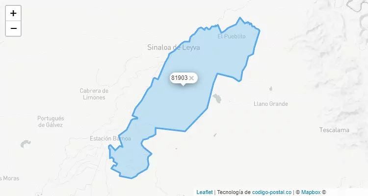 Código Postal Ranchería Las Playas, Sinaloa - Sinaloa