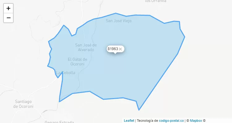 Código Postal Ejido El Gatal de Ocoroni, Sinaloa - Sinaloa