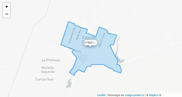 Código Postal Colonia Naranjo Centro, Sinaloa - Sinaloa