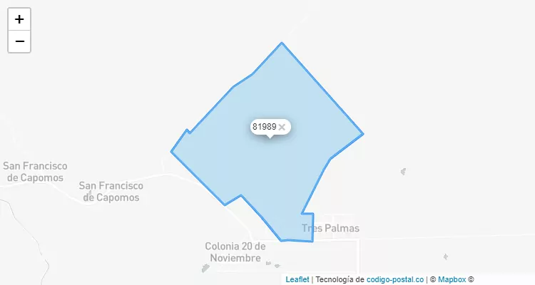 Código Postal Ranchería Capomas, Sinaloa - Sinaloa