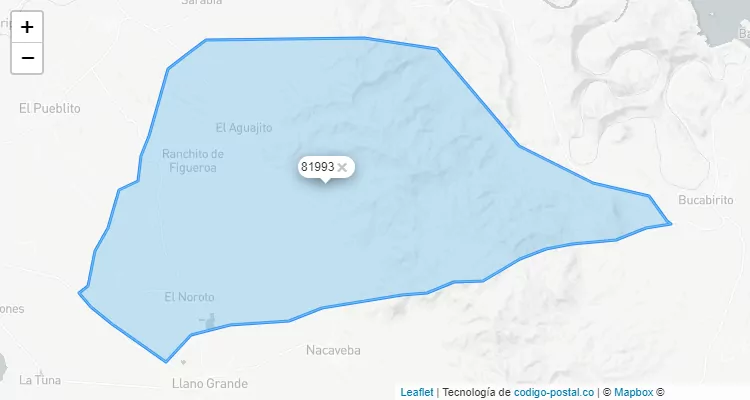 Código Postal Ranchería El Camichín, Sinaloa - Sinaloa