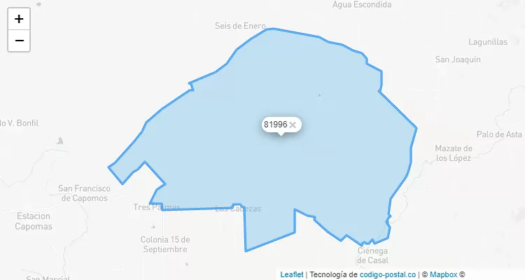 Código Postal Pueblo San Pedro, Sinaloa - Sinaloa