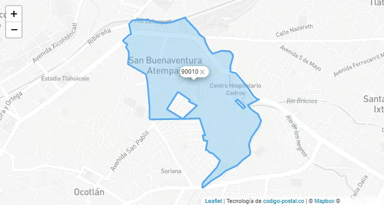 Código Postal 90010 - México
