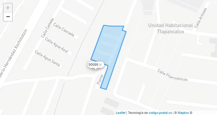 Código Postal Fraccionamiento Loma Linda, Tlaxcala - Tlaxcala